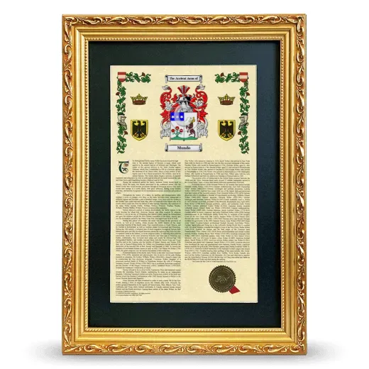 Mundo Deluxe Armorial Framed - Gold