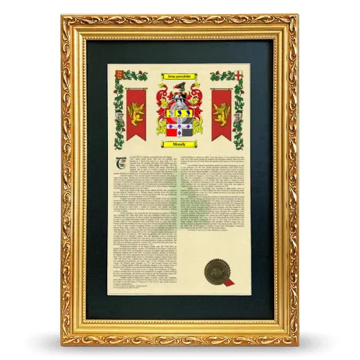 Mundy Deluxe Armorial Framed - Gold