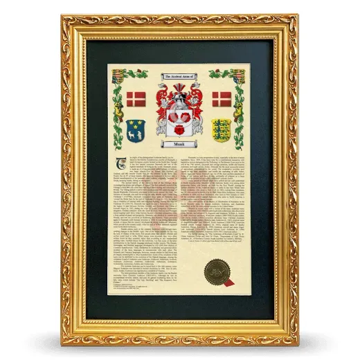 Munk Deluxe Armorial Framed - Gold