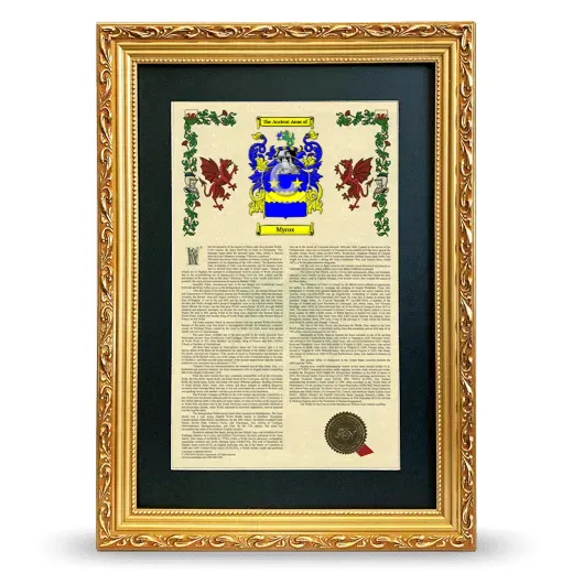Myrox Deluxe Armorial Framed - Gold