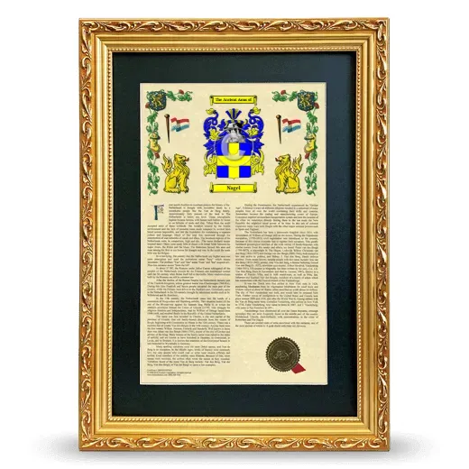 Nagel Deluxe Armorial Framed - Gold