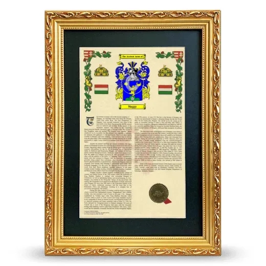Naggy Deluxe Armorial Framed - Gold
