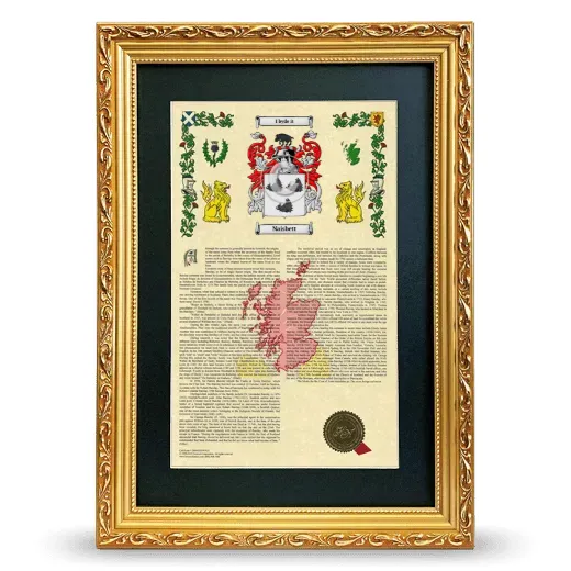 Naisbett Deluxe Armorial Framed - Gold