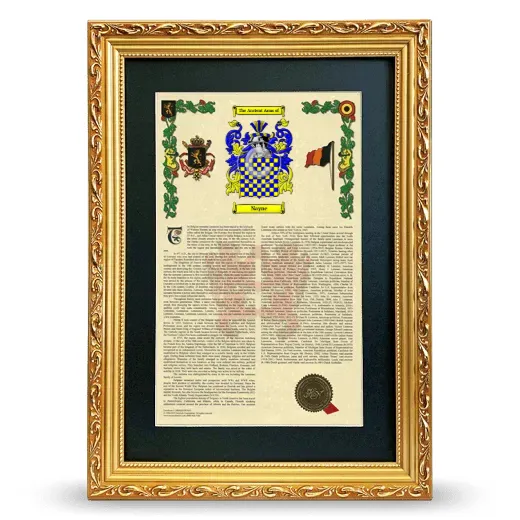 Nayne Deluxe Armorial Framed - Gold