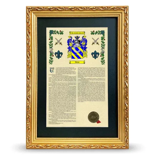 Nerat Deluxe Armorial Framed - Gold