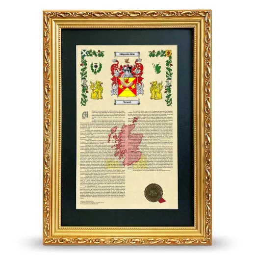 Newel Deluxe Armorial Framed - Gold