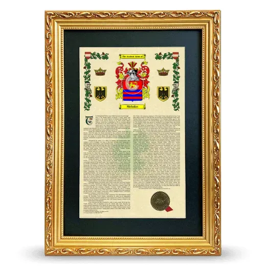 Nicholas Deluxe Armorial Framed - Gold