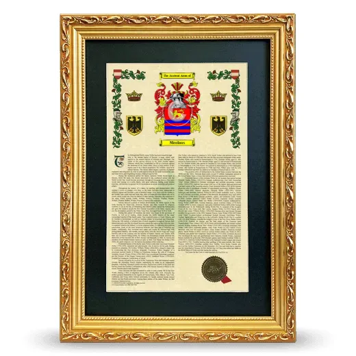 Nicolaus Deluxe Armorial Framed - Gold