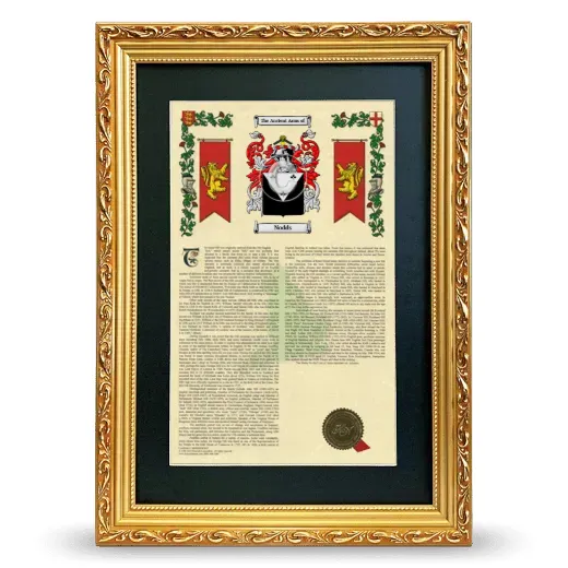 Nodds Deluxe Armorial Framed - Gold