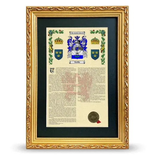 Nordby Deluxe Armorial Framed - Gold