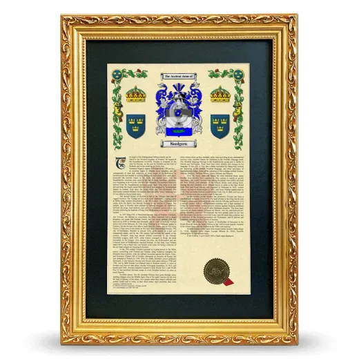Nordgren Deluxe Armorial Framed - Gold