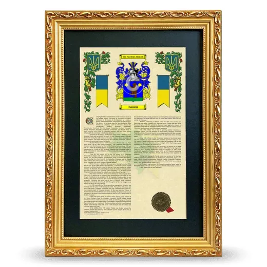 Novaki Deluxe Armorial Framed - Gold