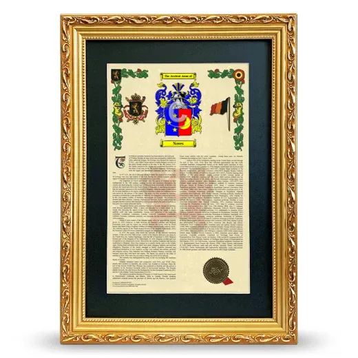 Noves Deluxe Armorial Framed - Gold