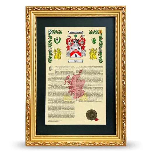 Ogin Deluxe Armorial Framed - Gold