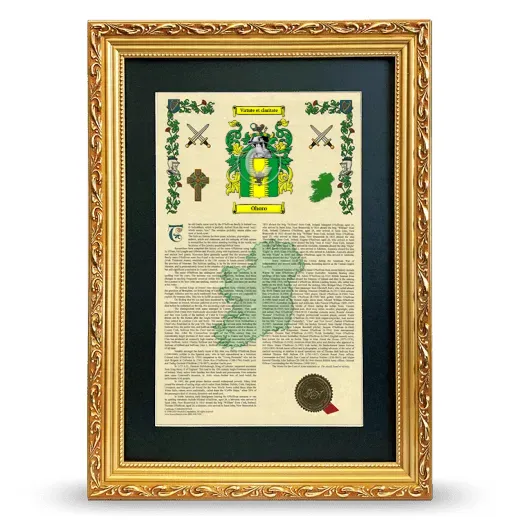 Ohoro Deluxe Armorial Framed - Gold