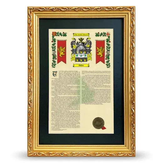 Okden Deluxe Armorial Framed - Gold