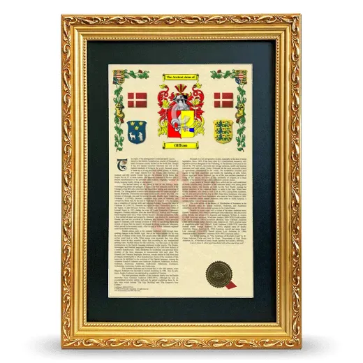 Olffson Deluxe Armorial Framed - Gold