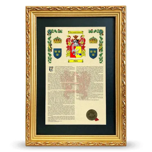 Olsén Deluxe Armorial Framed - Gold