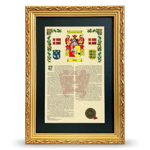 Olson Deluxe Armorial Framed - Gold