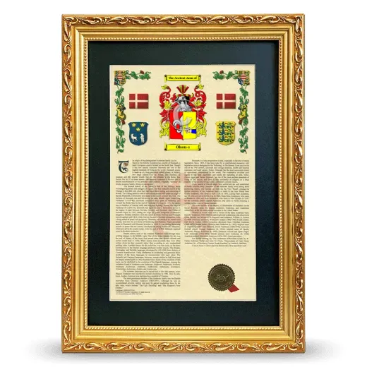 Olson-s Deluxe Armorial Framed - Gold