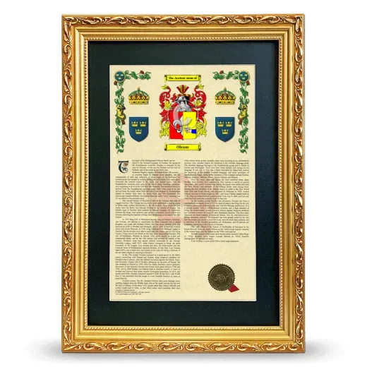 Olsson Deluxe Armorial Framed - Gold