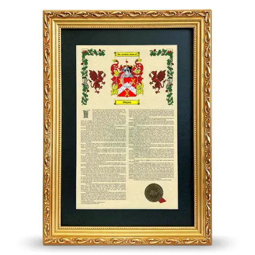 Onyan Deluxe Armorial Framed - Gold