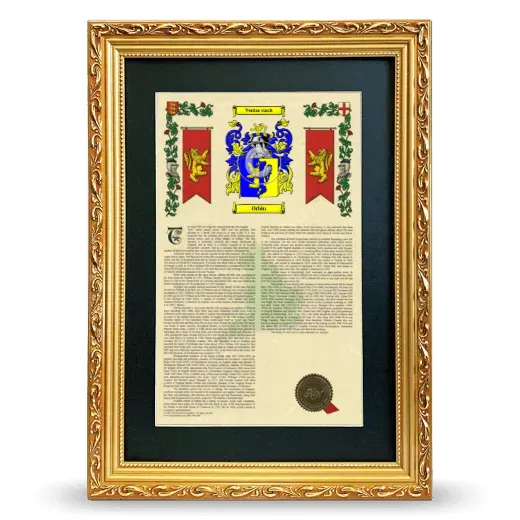 Orbin Deluxe Armorial Framed - Gold