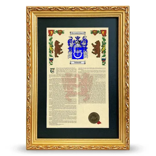 Orlowski Deluxe Armorial Framed - Gold