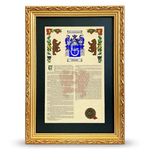 Orlowsky Deluxe Armorial Framed - Gold