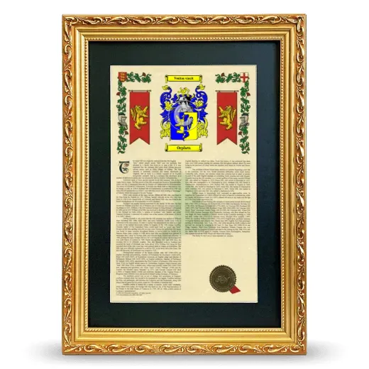 Orphen Deluxe Armorial Framed - Gold