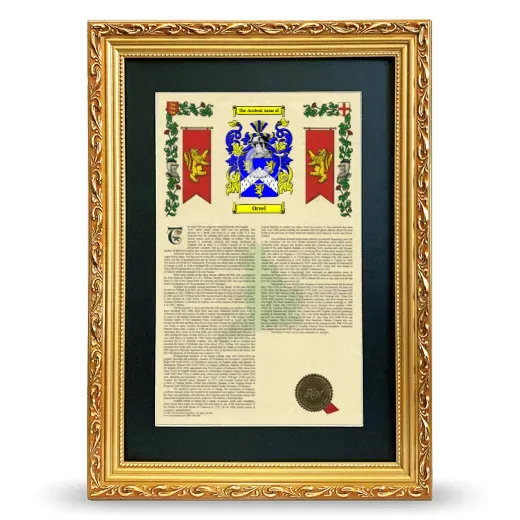 Orvel Deluxe Armorial Framed - Gold