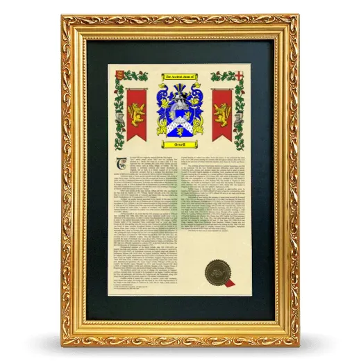 Orvell Deluxe Armorial Framed - Gold