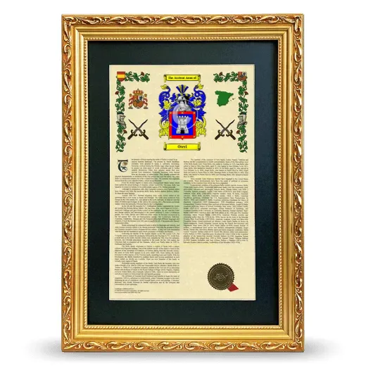 Oteri Deluxe Armorial Framed - Gold