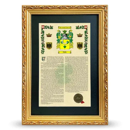 Pahls Deluxe Armorial Framed - Gold