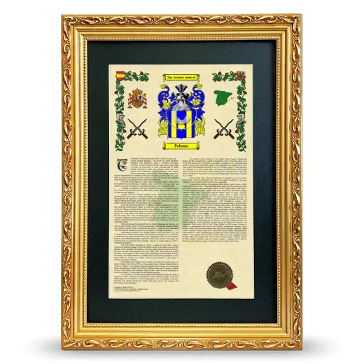 Paloma Deluxe Armorial Framed - Gold