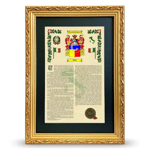 Patis Deluxe Armorial Framed - Gold