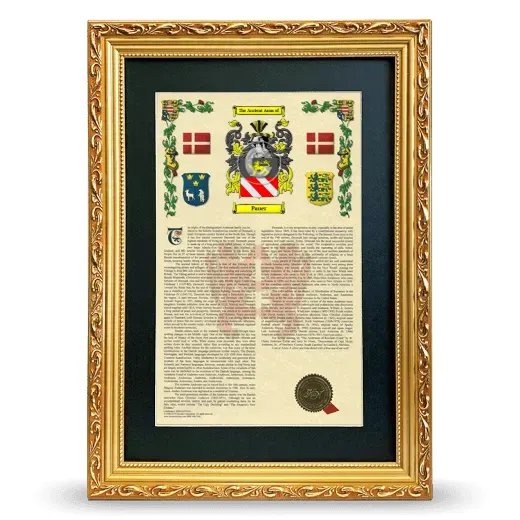 Pauer Deluxe Armorial Framed - Gold