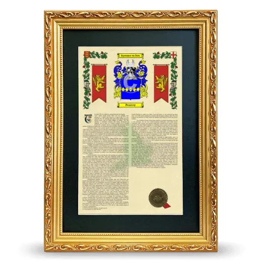 Pearcey Deluxe Armorial Framed - Gold
