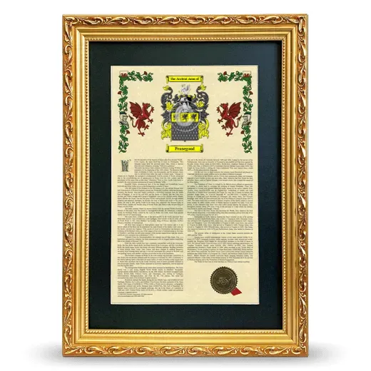 Peasegood Deluxe Armorial Framed - Gold