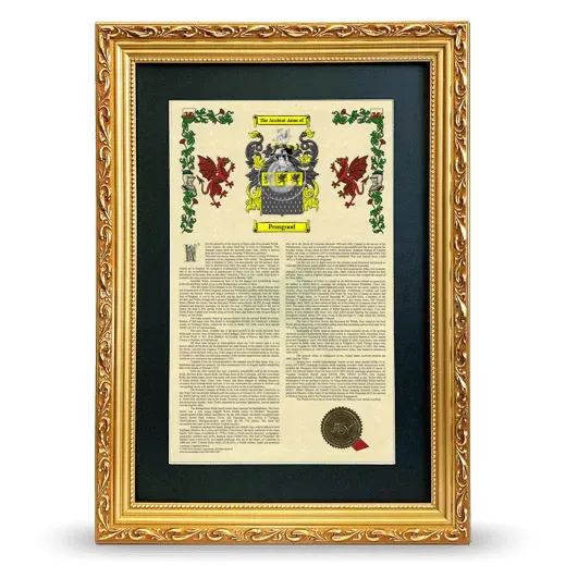 Peasgood Deluxe Armorial Framed - Gold
