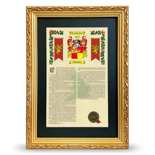 Peckenham Deluxe Armorial Framed - Gold