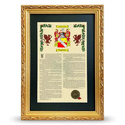 Pennyfeather Deluxe Armorial Framed - Gold