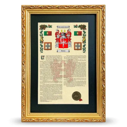Perera Deluxe Armorial Framed - Gold