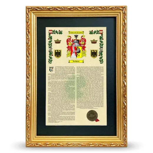 Perlman Deluxe Armorial Framed - Gold