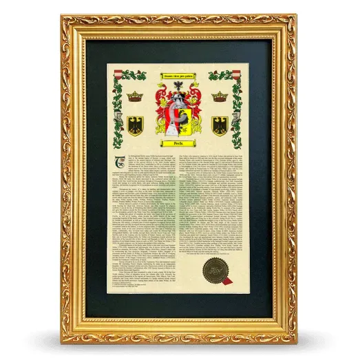 Perls Deluxe Armorial Framed - Gold