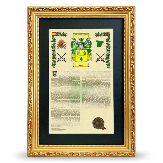 Perra Deluxe Armorial Framed - Gold
