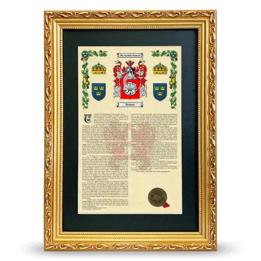 Person Deluxe Armorial Framed - Gold