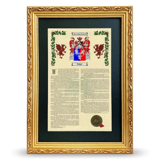 Podger Deluxe Armorial Framed - Gold