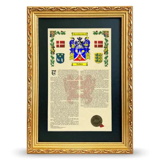 Povlsen Deluxe Armorial Framed - Gold