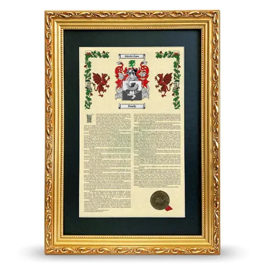 Powly Deluxe Armorial Framed - Gold